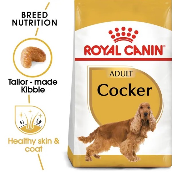 Royal Canin Cocker Adult - Суха храна за кокер шпаньоли в зряла възраст над 12 месеца